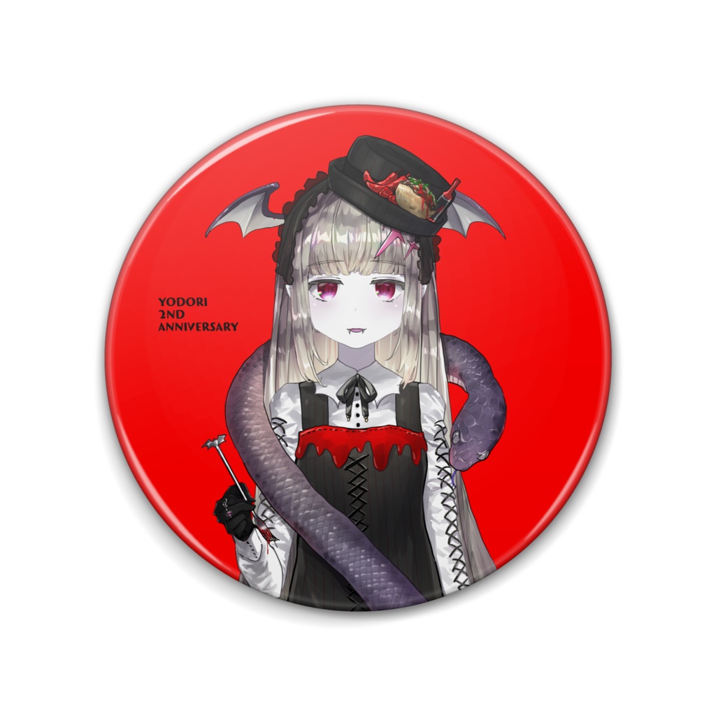【再販】よどり2周年記念衣装缶バッジ【Vtuberよどり2周年記念グッズ】