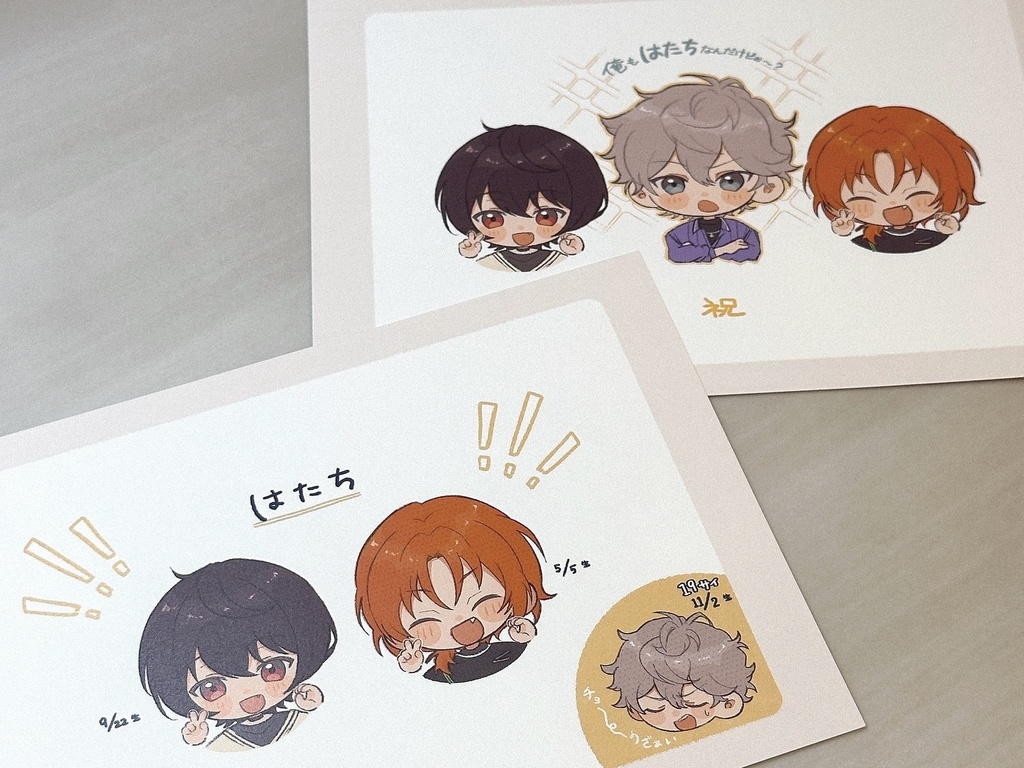 Knights ポストカード&シール + エゴイストシールセット