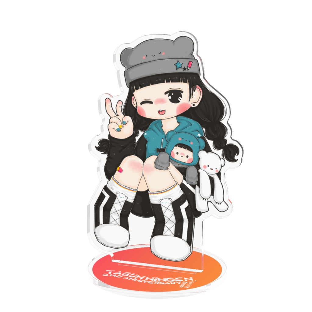 たぶにん活動2周年記念!10㎝/16cm/5cm/7cmアクリルフィギュア①