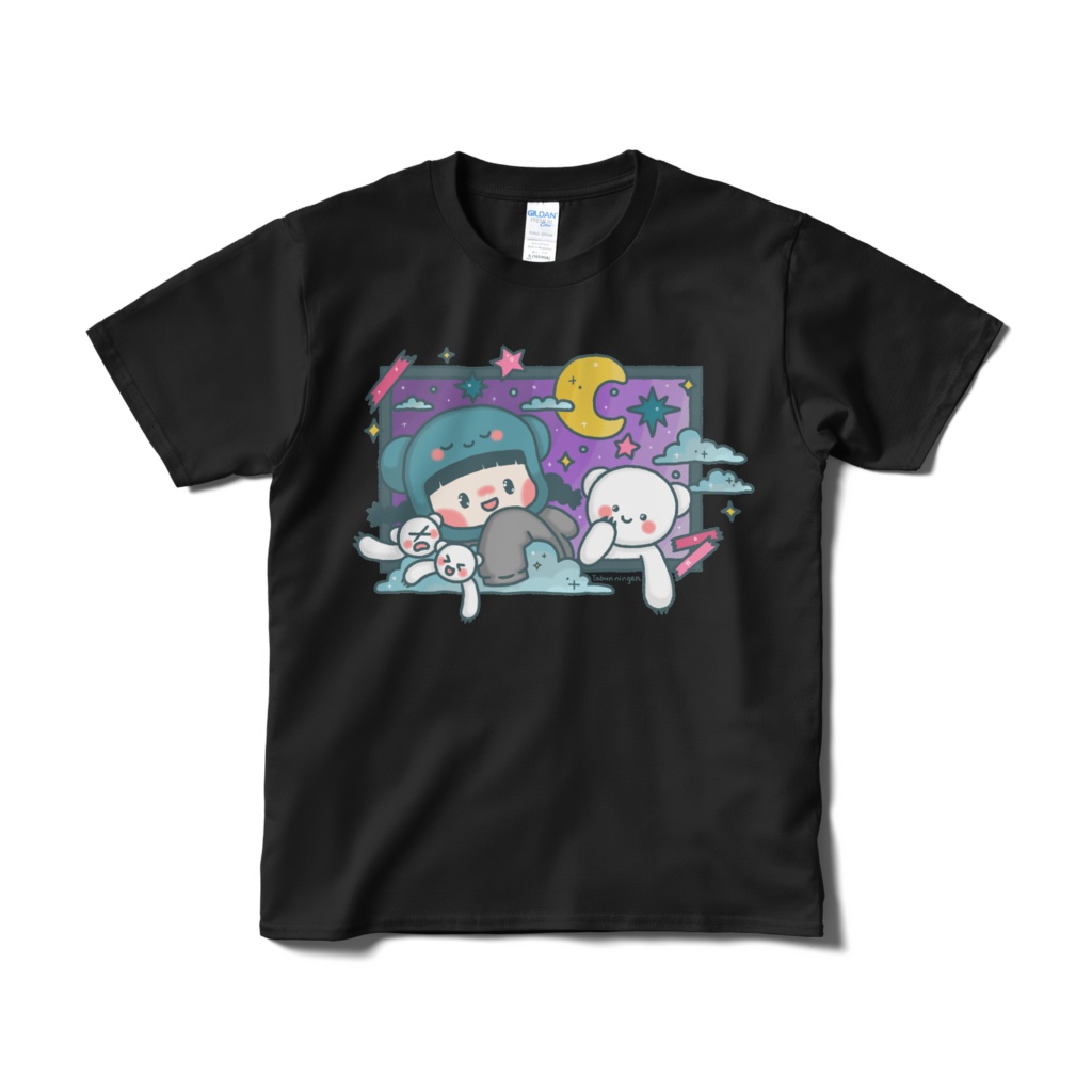 たぶにん活動3周年!たぶんTシャツ~たぶにんとたぶ丸キラキラver~