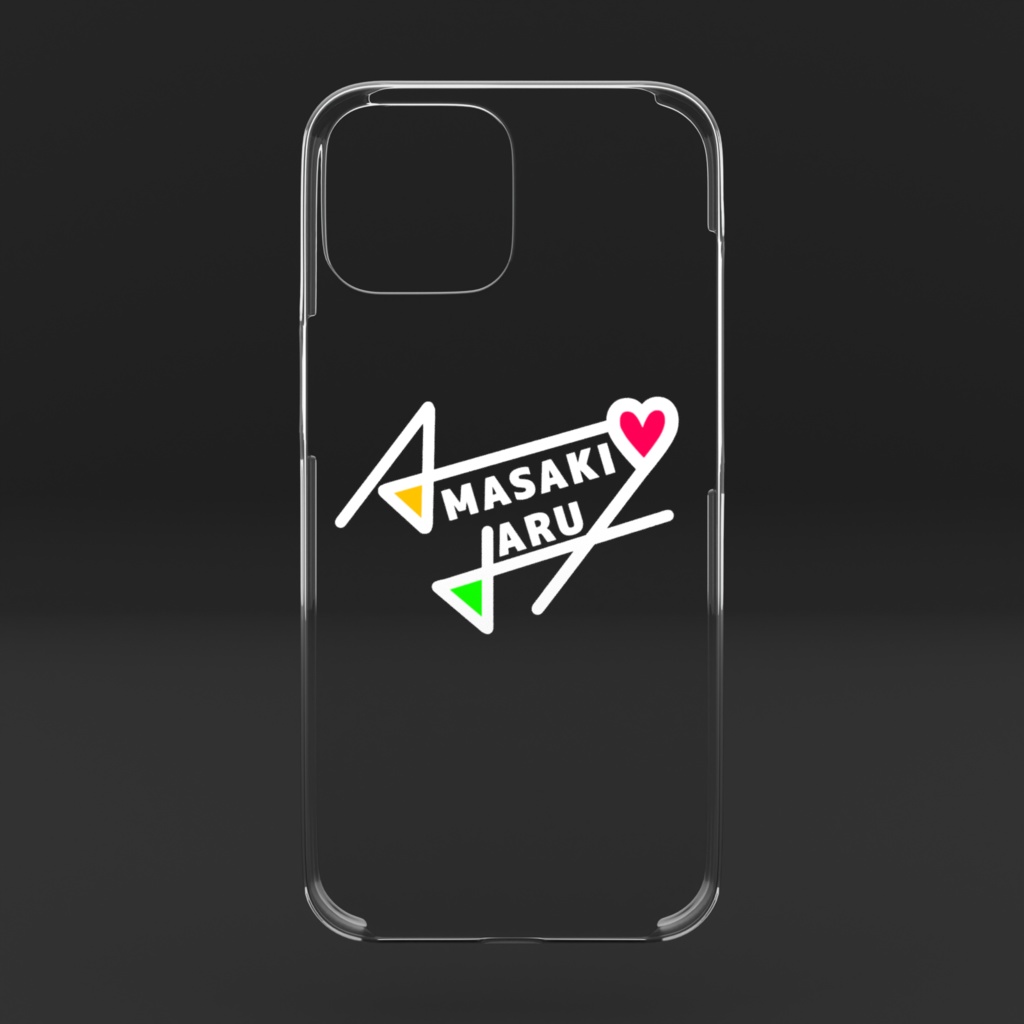 天咲はる新ロゴクリアiPhoneケース【白文字】