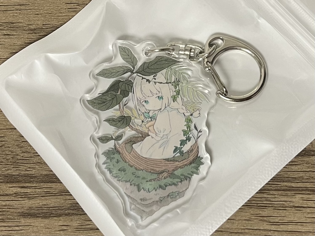 【残り1点】緑の少女 アクリルキーホルダー