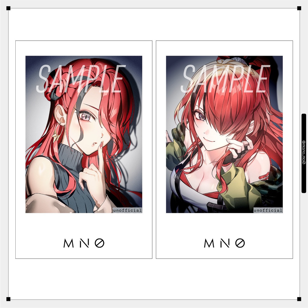 〚非公式〛エデン組チェキ風ステッカー(2枚組)