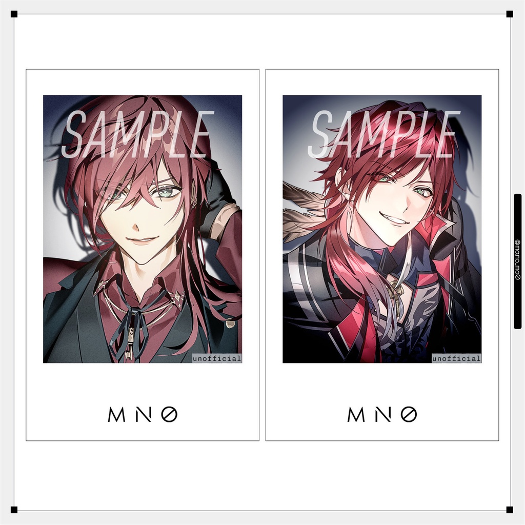 〚非公式〛エデン組チェキ風ステッカー(2枚組)