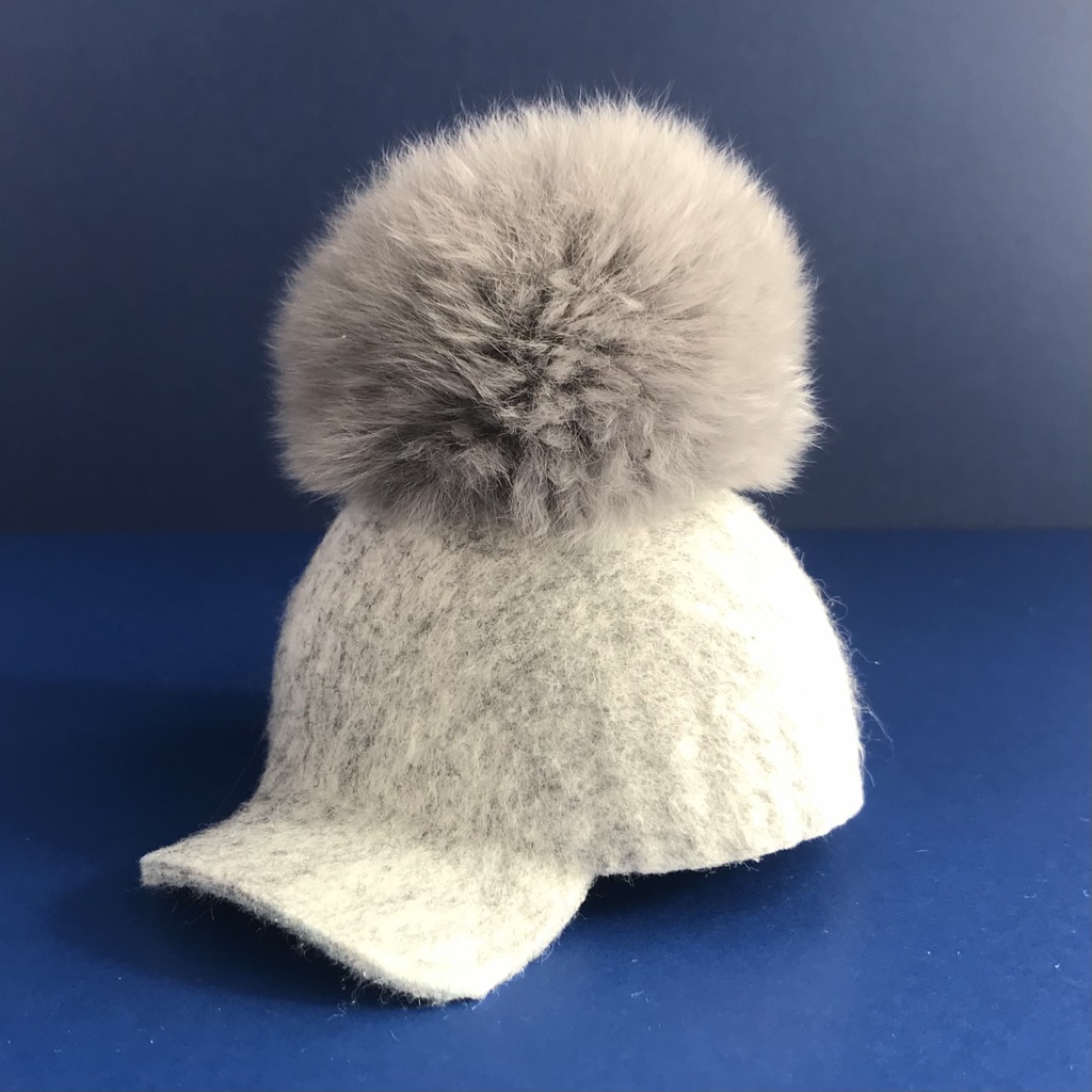 10cmぬい用ポンポンフェルトキャップ(送料込)