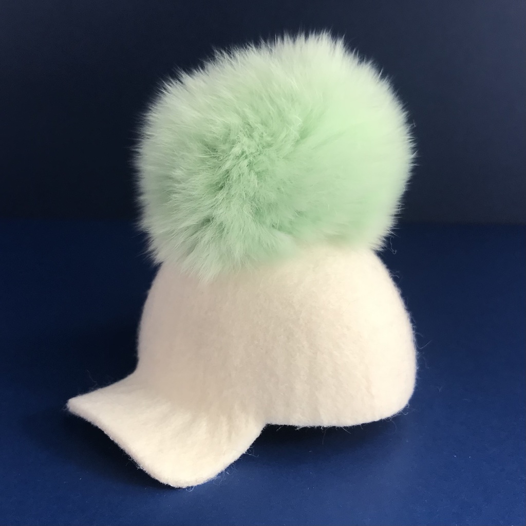 10cmぬい用ポンポンフェルトキャップ(送料込)