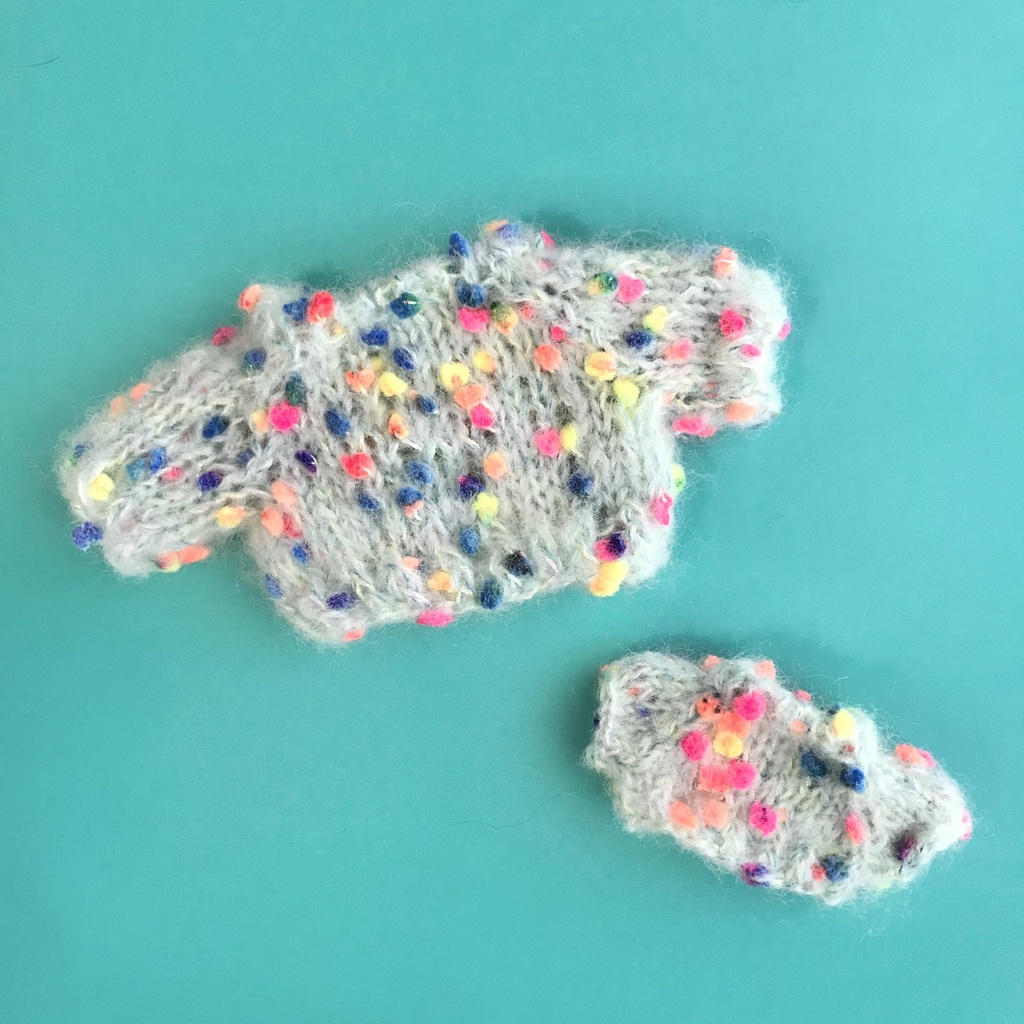 16&10cmぬい用ポッピングキャンディセーターセット(送料込)