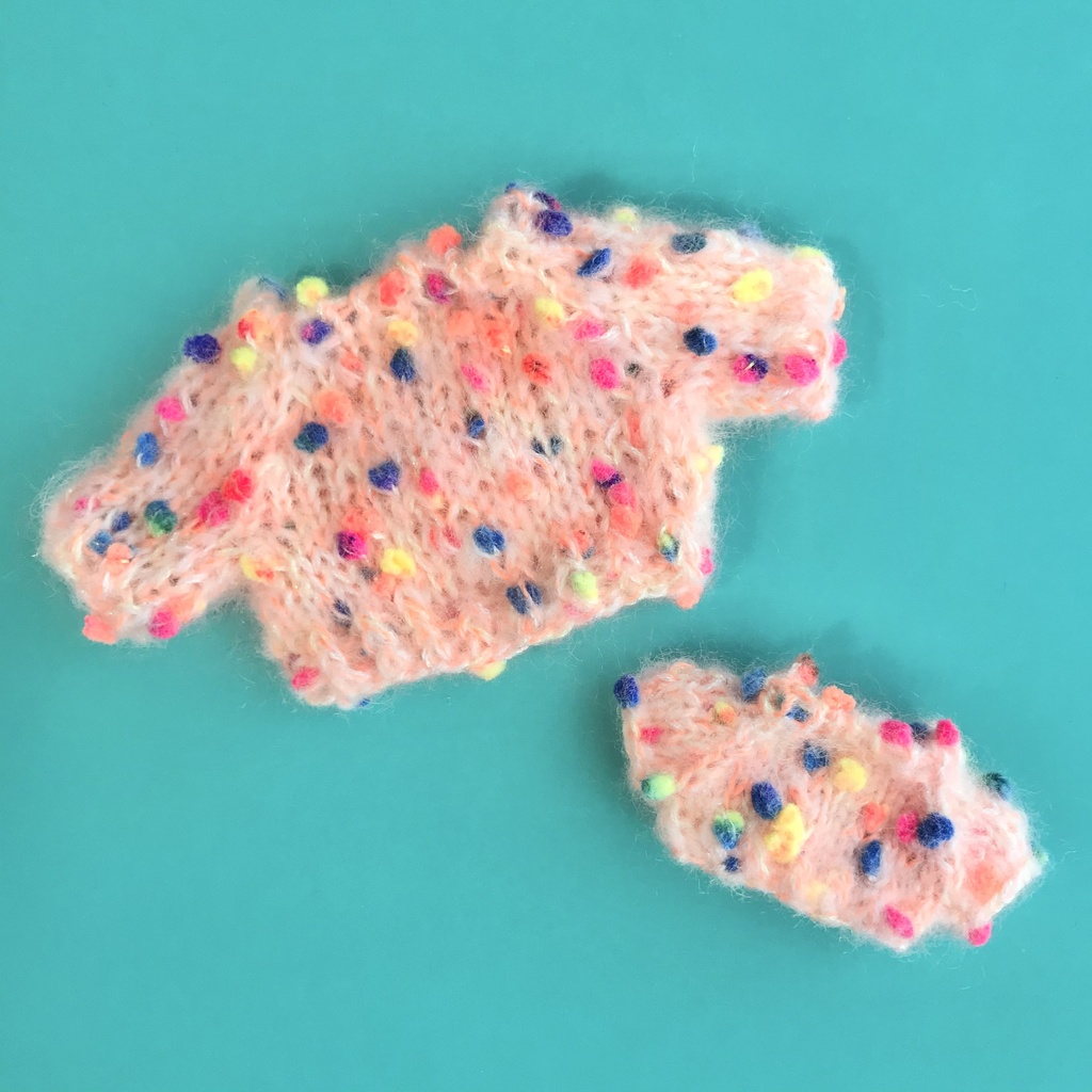 16&10cmぬい用ポッピングキャンディセーターセット(送料込)