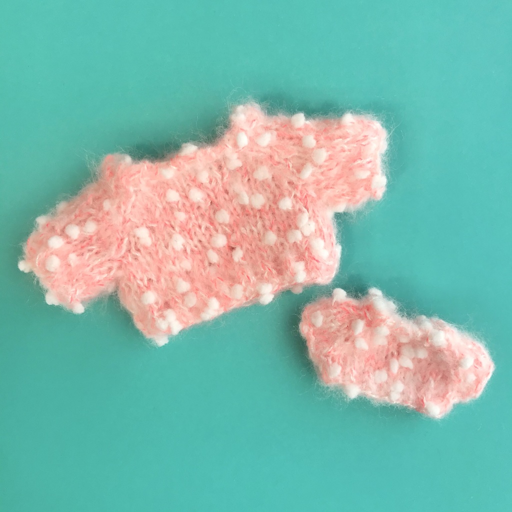 16&10cmぬい用ポッピングキャンディセーターセット(送料込)