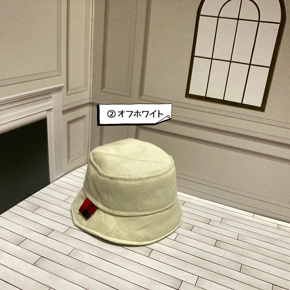 👶🐱アースカラーバケットハット(無地)