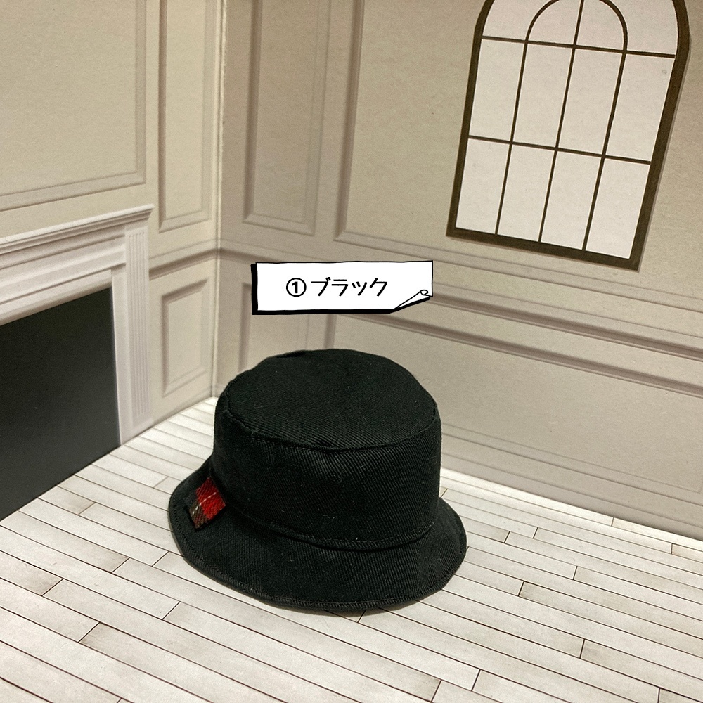 👶🐱アースカラーバケットハット(無地)