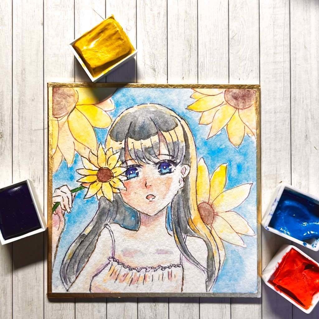 姫色紙 原画『太陽の花』