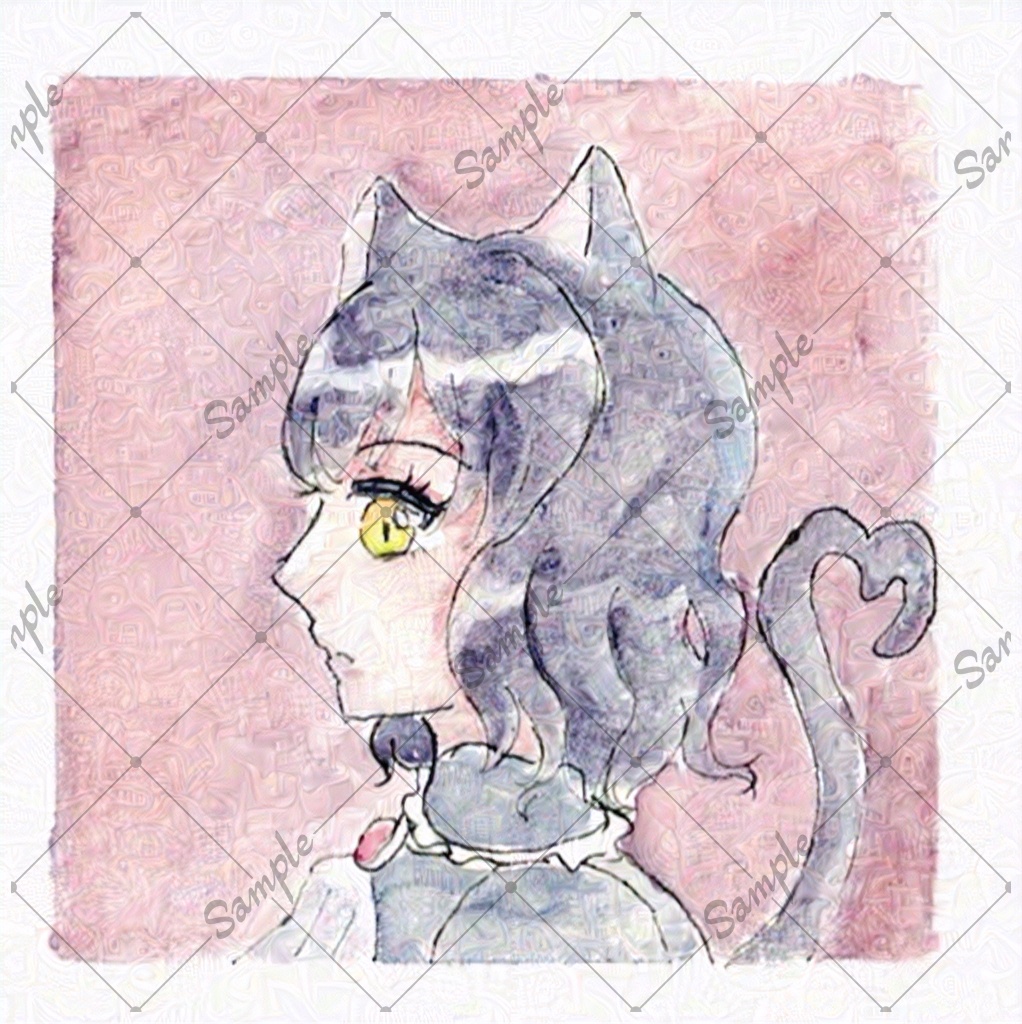 ミニ原画 おすましさん