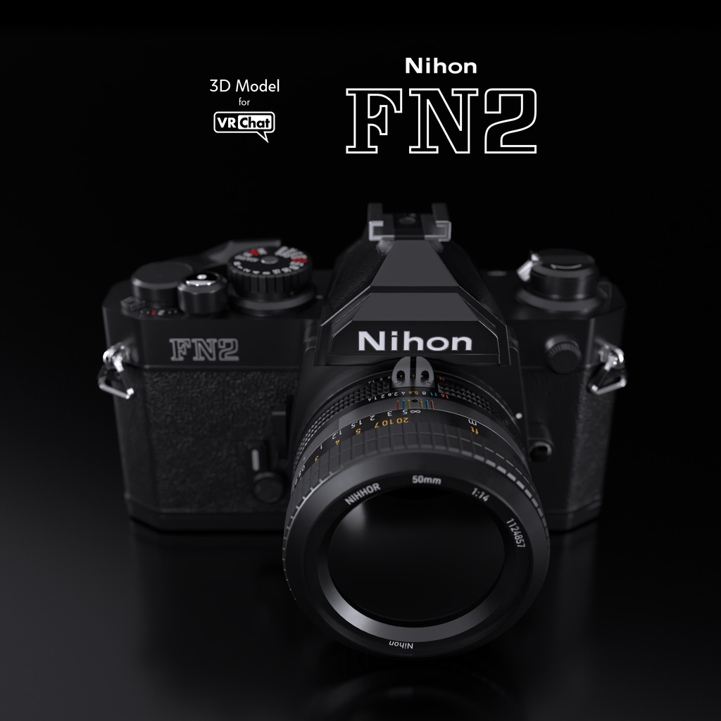 【3Dモデル】フィルムカメラ Nihon FN2【VirtualLens2対応】