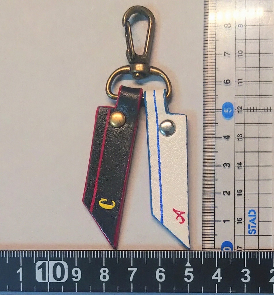 イニシャルフラッグキーホルダー