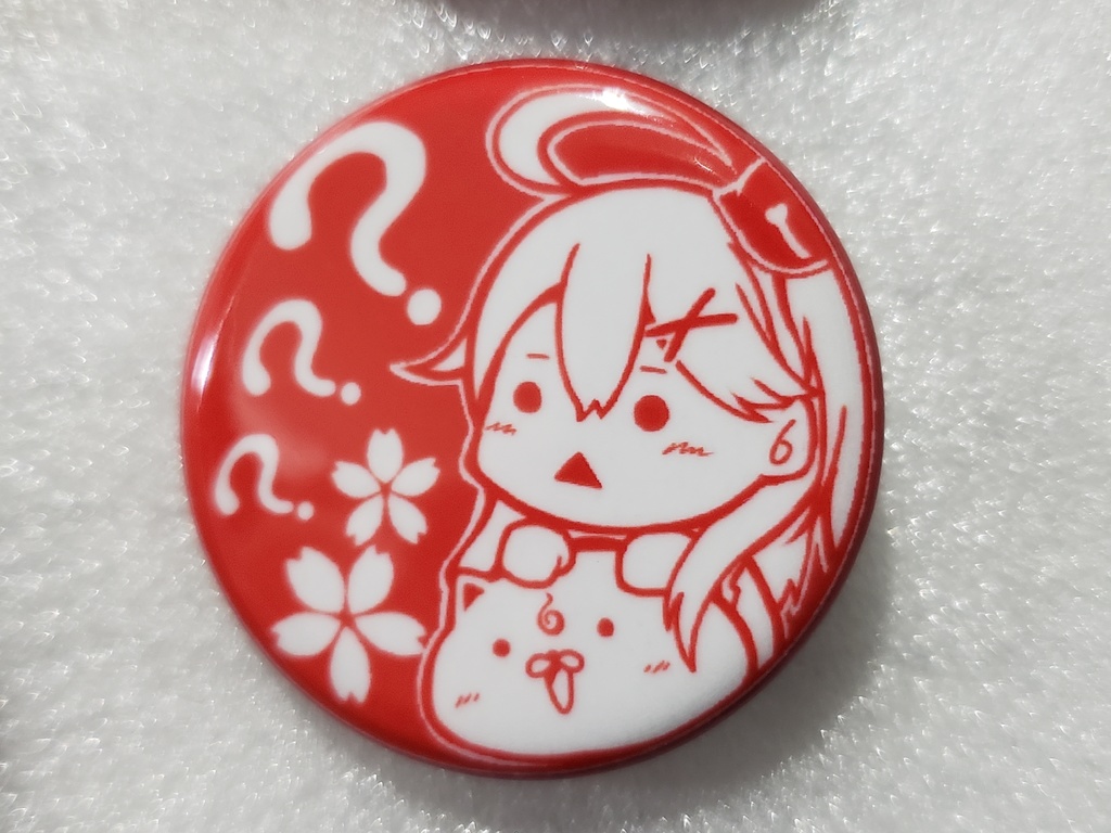 【非公式】さくらみこ 「?」バージョン缶バッチ