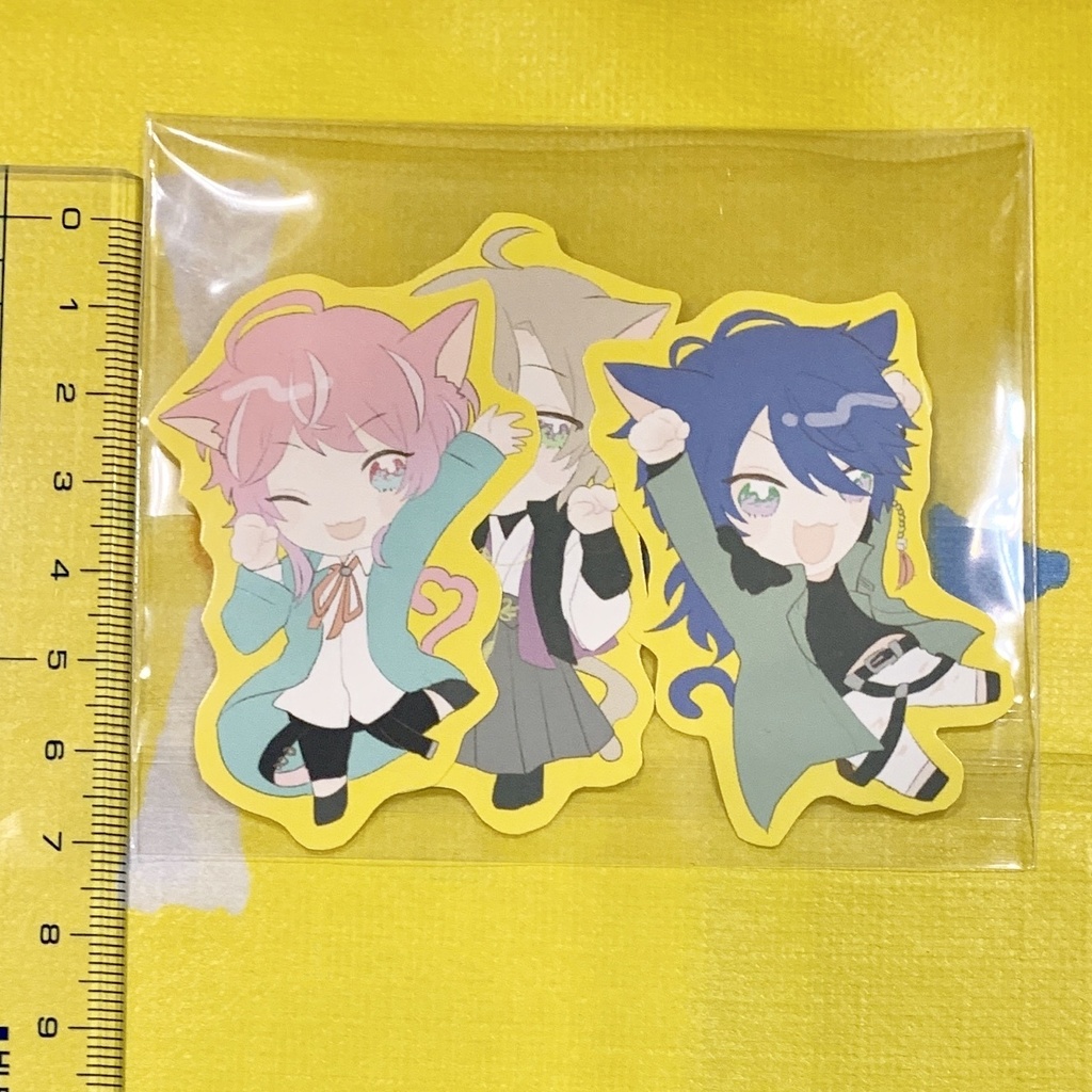 ねこみみポッセ リボンアクリルキーホルダー