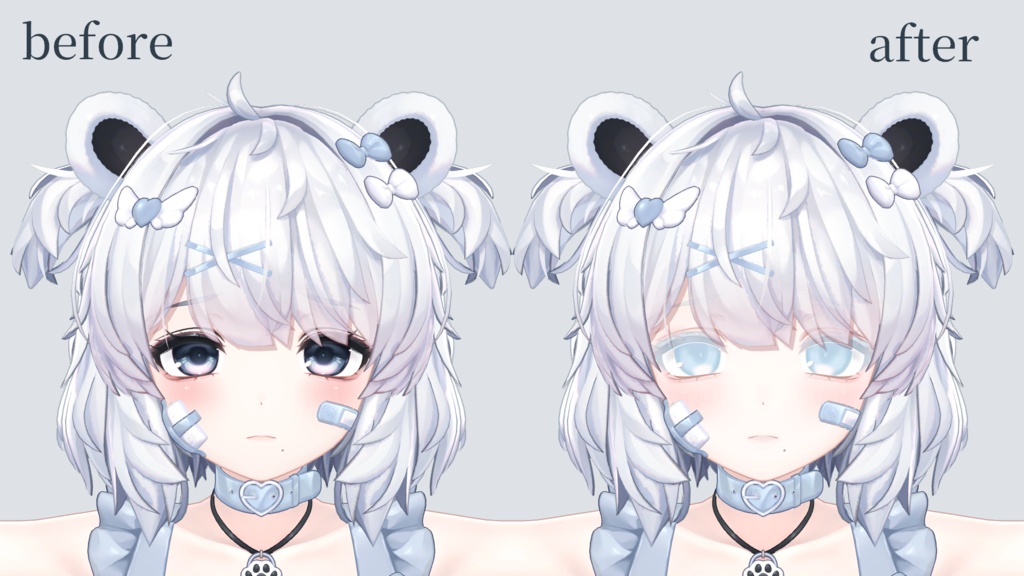 【クマリ専用】pale blue makeup&eye texture 缩略图 2