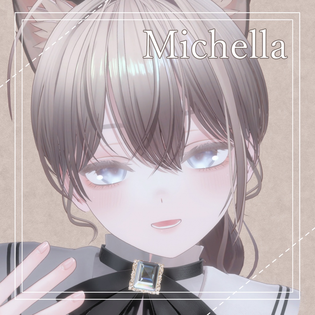 【男女7アバター対応】Mellow Tea Makeup&Eye Texture