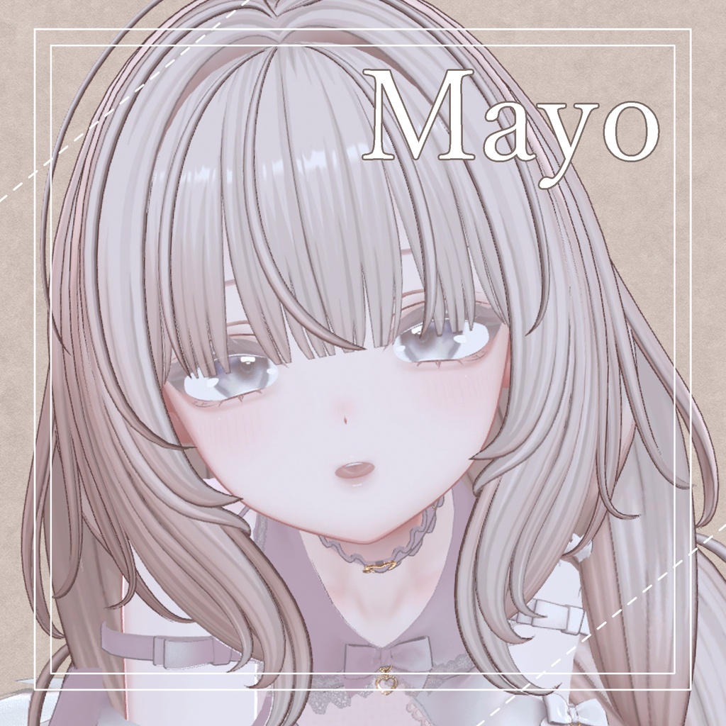 【男女7アバター対応】Mellow Tea Makeup&Eye Texture