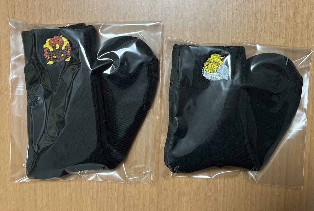 鍾空(概念)刺繍靴下