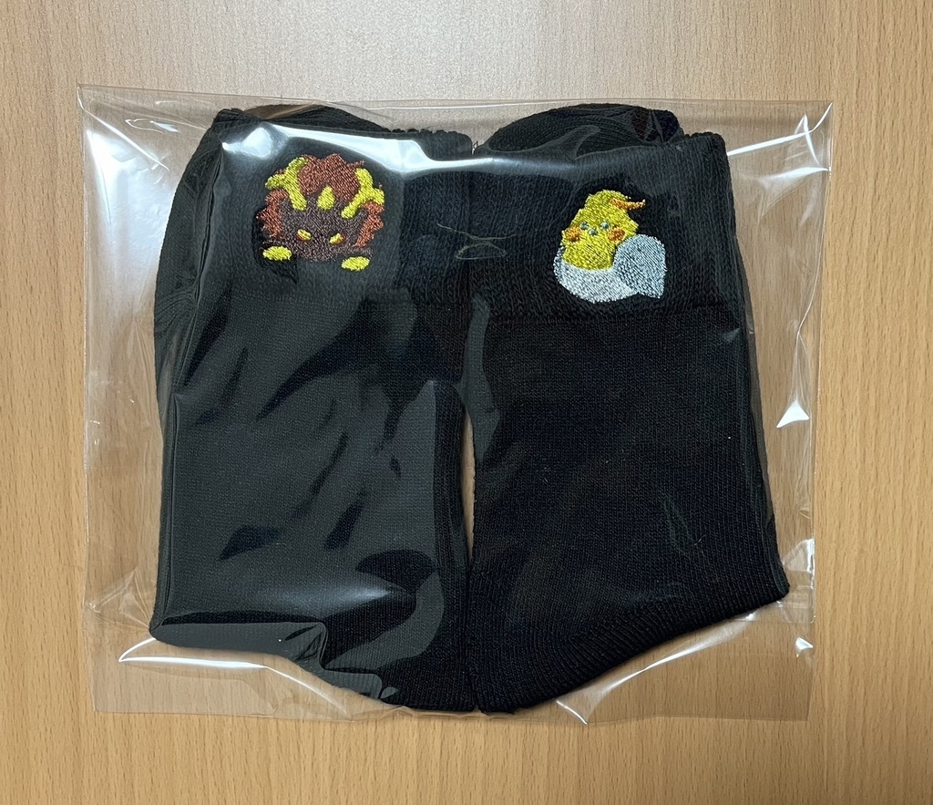 鍾空(概念)刺繍靴下