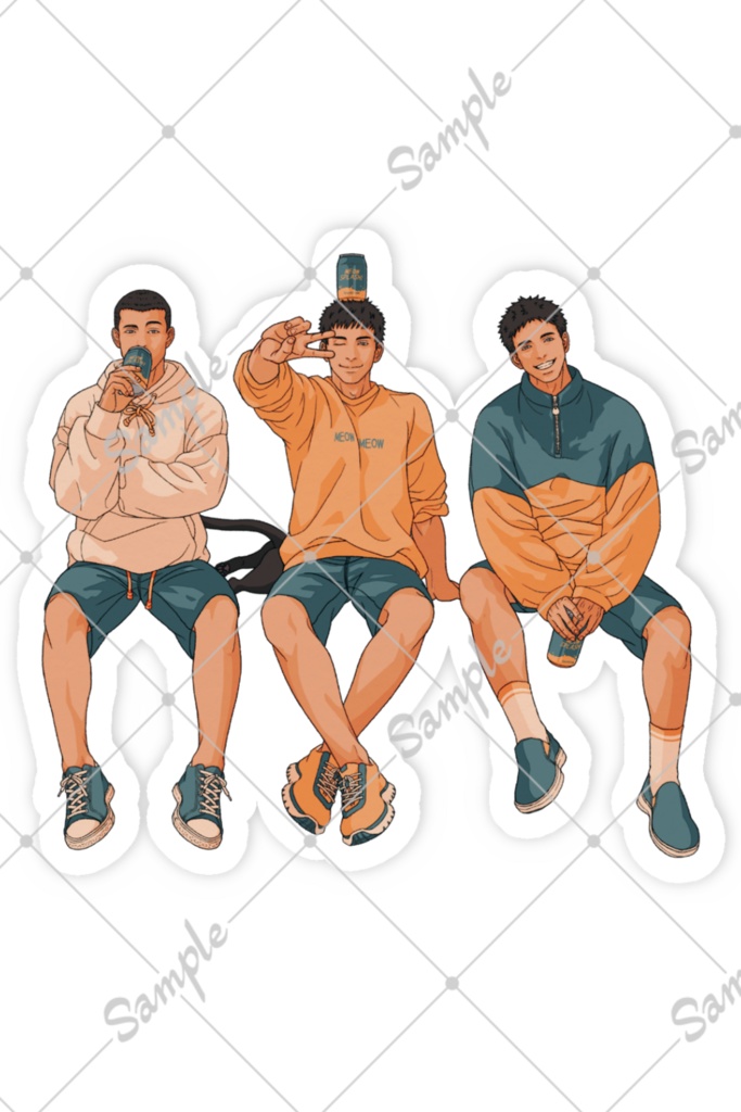 Smartphone Sticker 【canned juice】