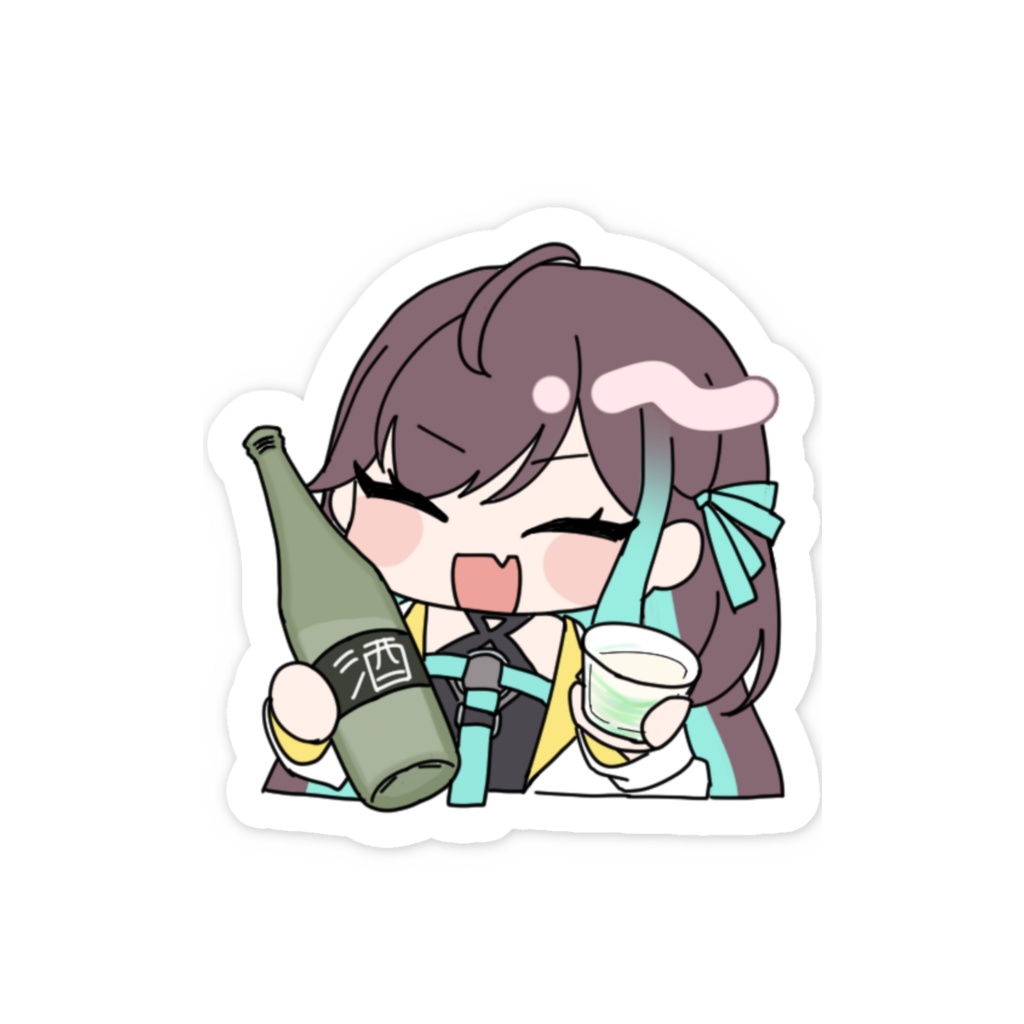 【室 内巴】酔っ払いシール