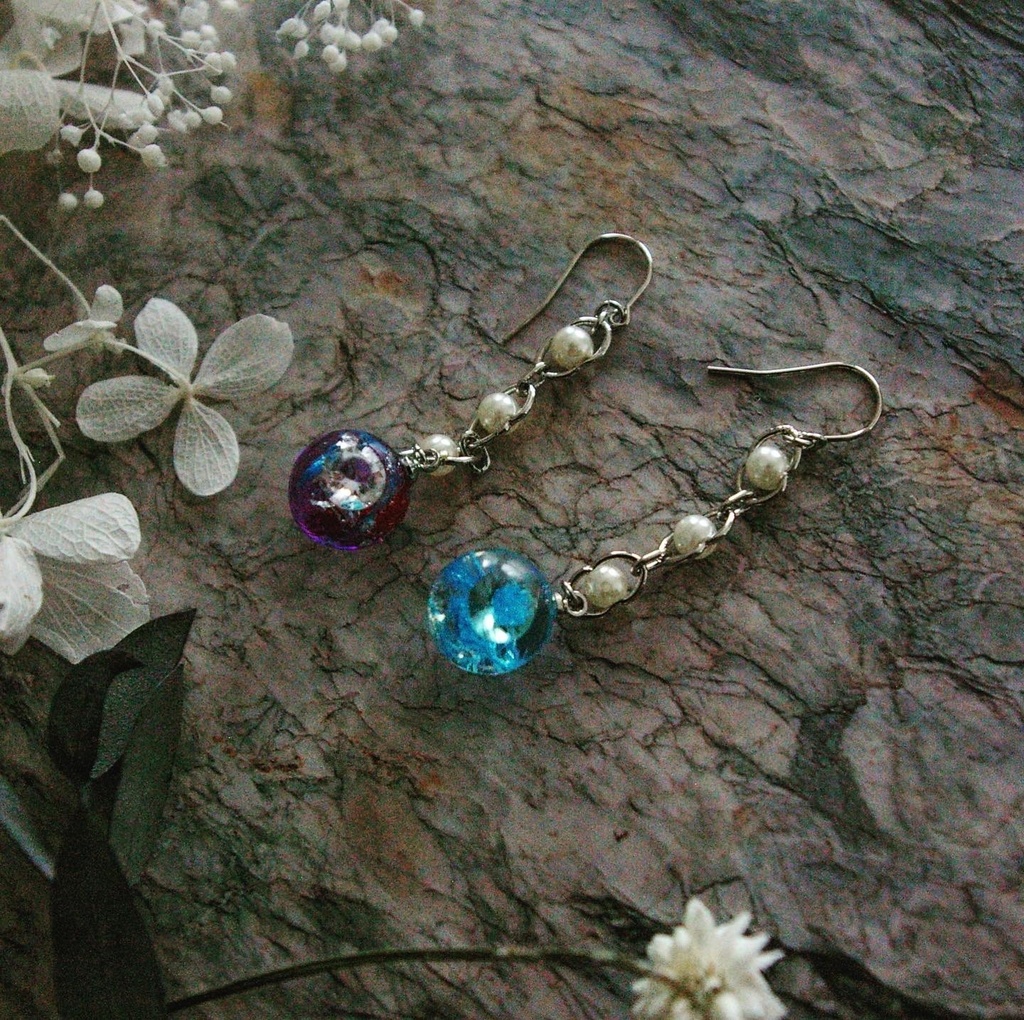 【六眼ピアス】五条先生モチーフ/六眼& 虚式茈