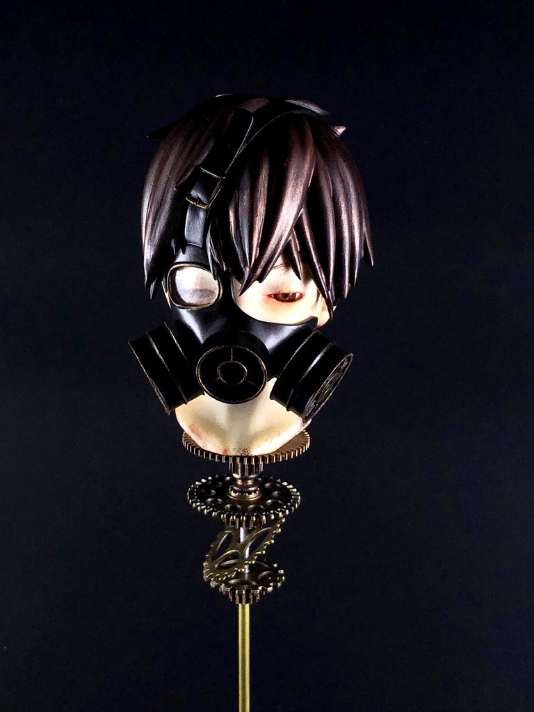 Least Fatal Dose ガレージキット(ガスマスク少年胸像/Gas Mask Boy)