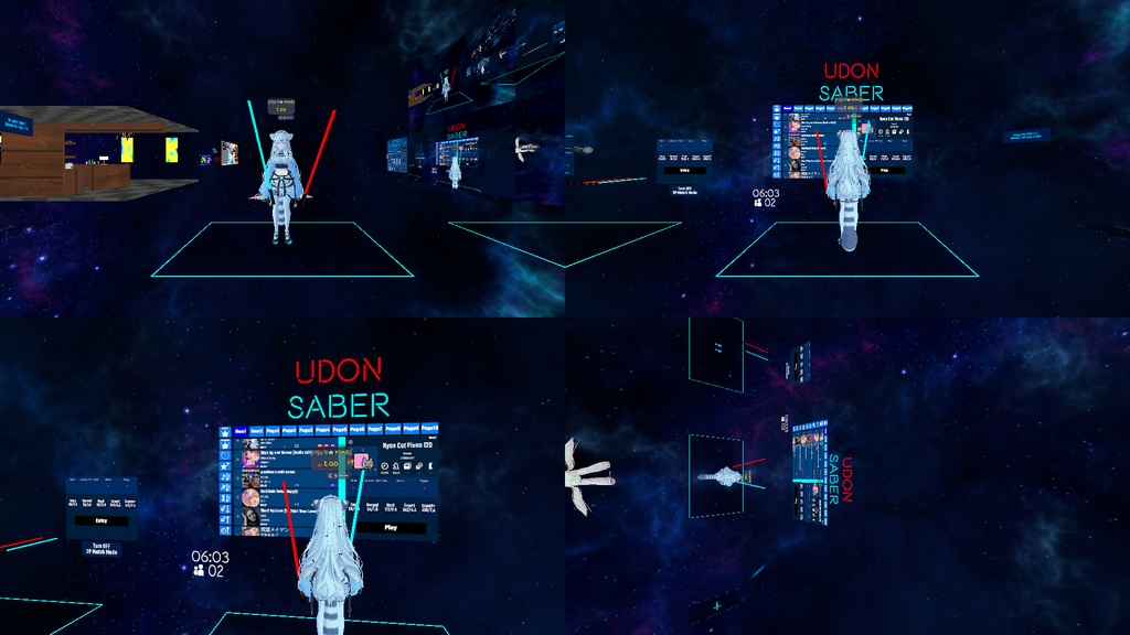 4画面同時撮影ギミック/4 Multi Screen Recording System (VRChat)