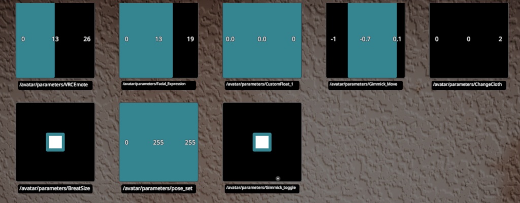 テンキーで自由にパラメータを変更できるoscツール for VRChat