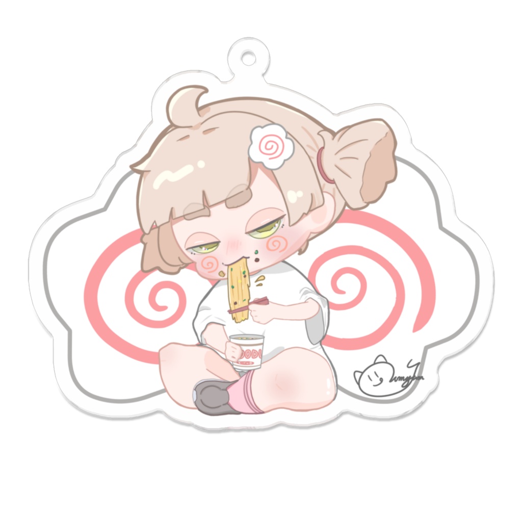 オリジナルキャラ『麺麻なると』アクリルキーホルダー