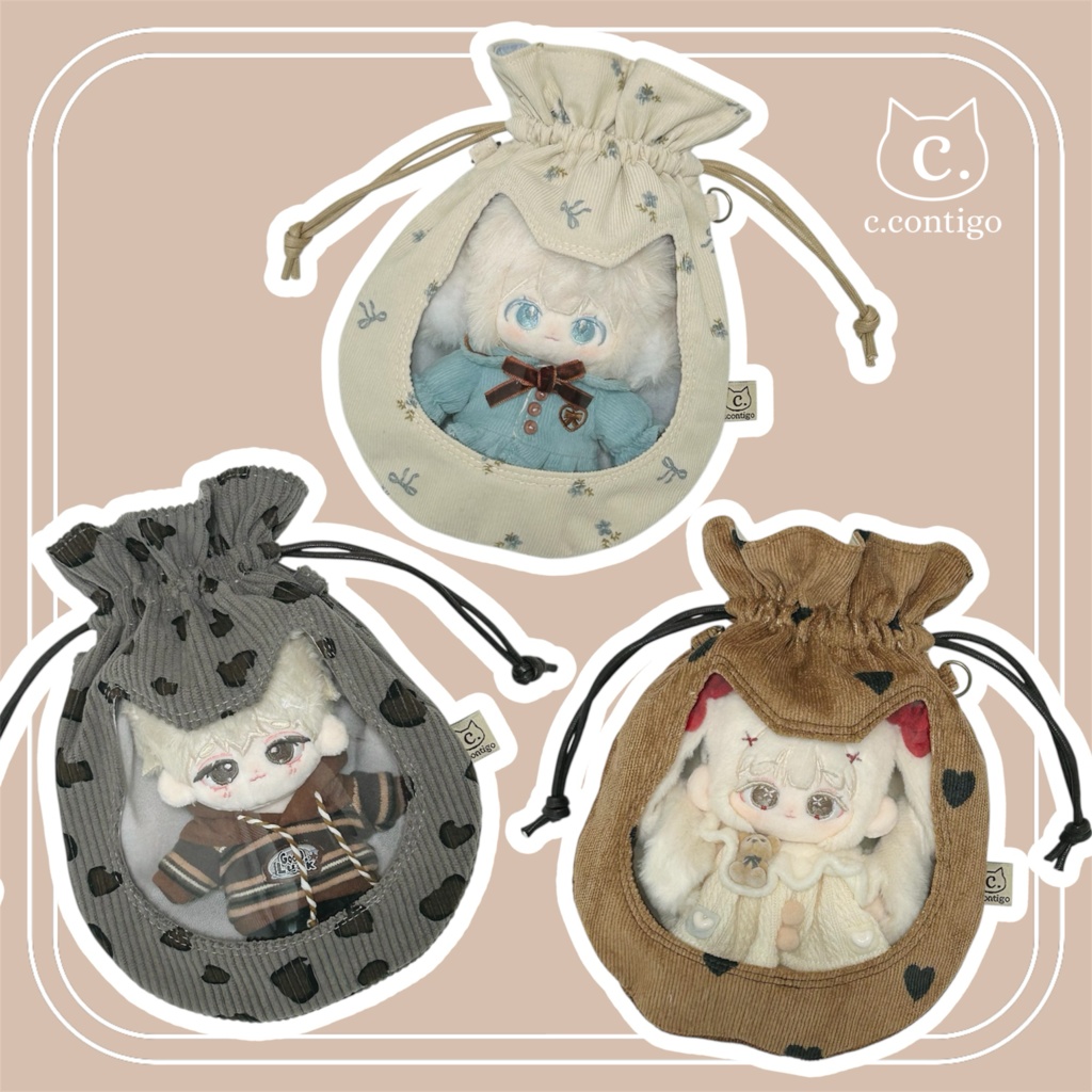 いつでも一緒ꕤ︎︎ぬい巾着