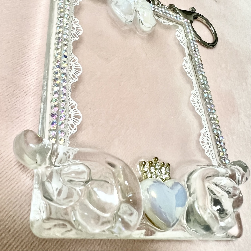 レジンデコ*トレカキーホルダー/幅広 めタイプ