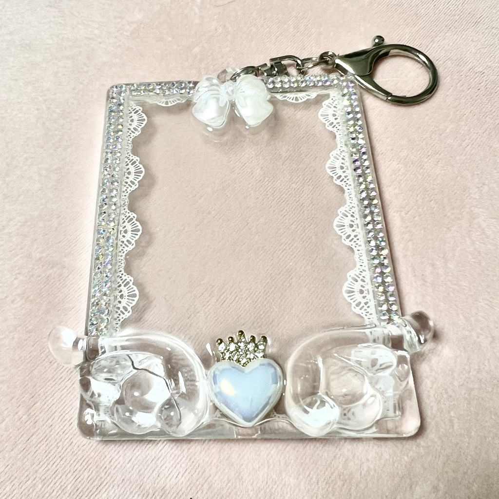 レジンデコ*トレカキーホルダー/幅広 めタイプ