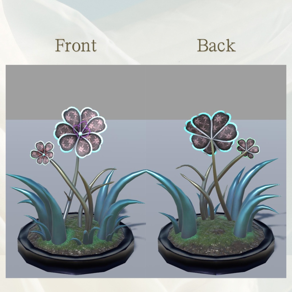 【3Dモデル】お花インテリア A/Flower Interiors A