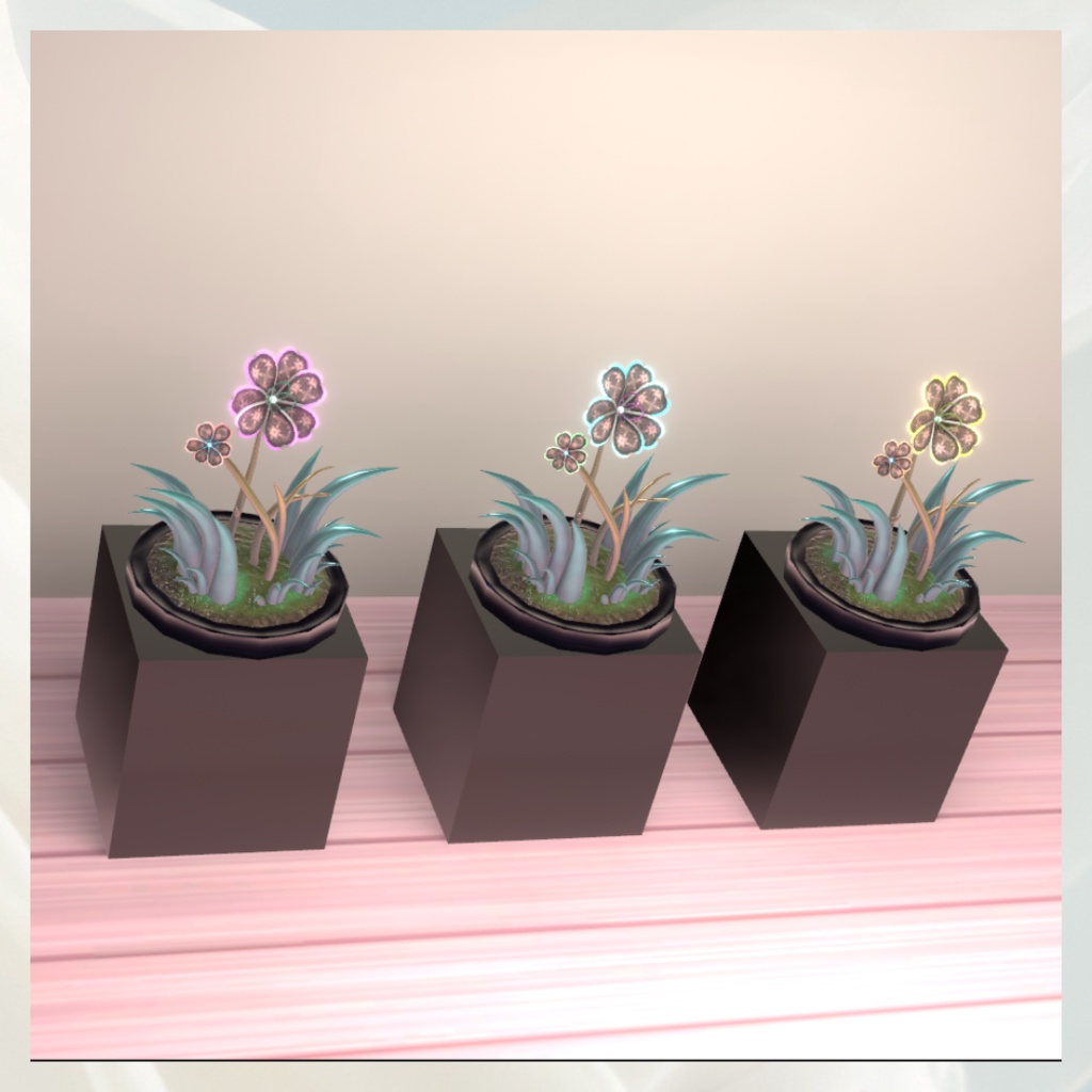 【3Dモデル】お花インテリア A/Flower Interiors A