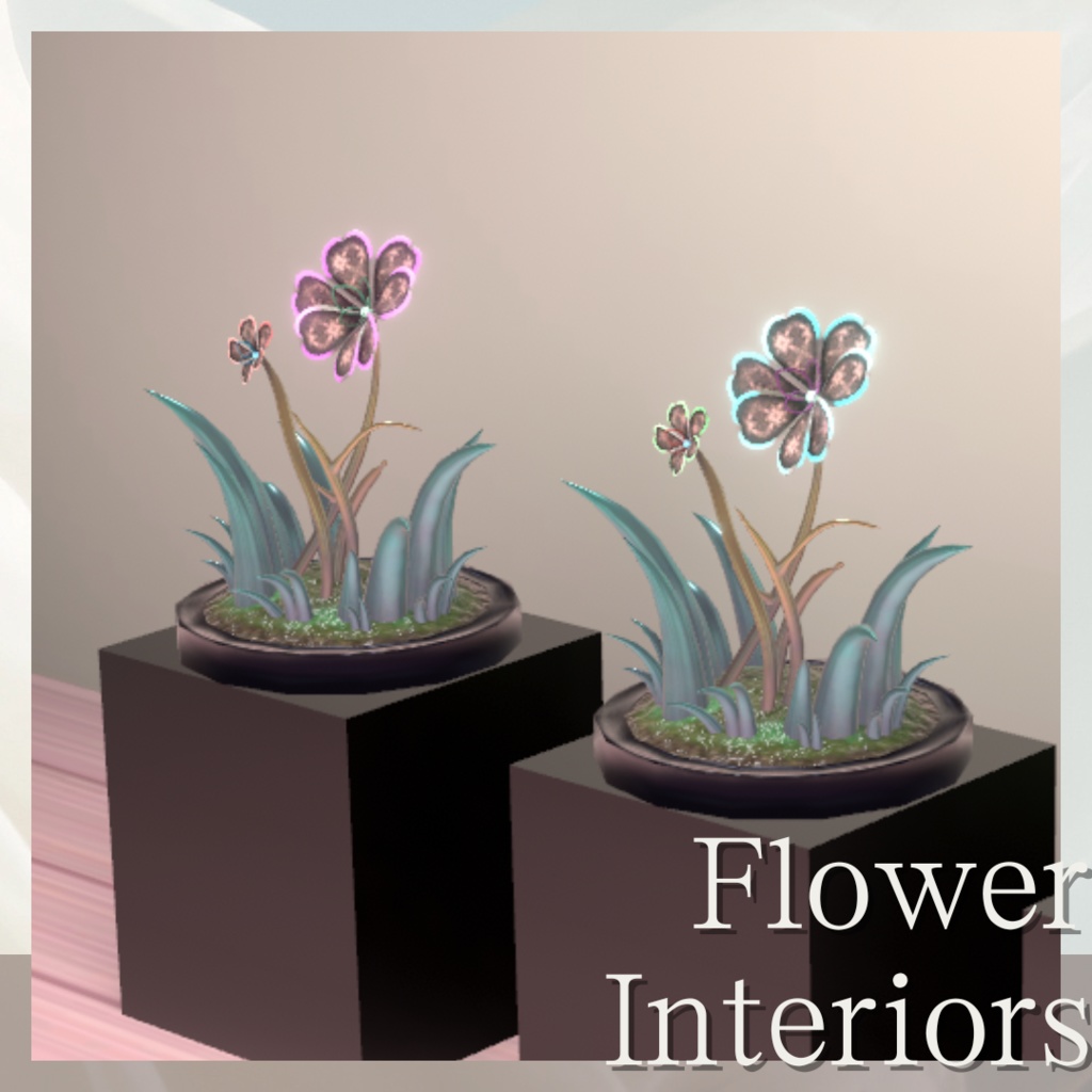 【3Dモデル】お花インテリア A/Flower Interiors A