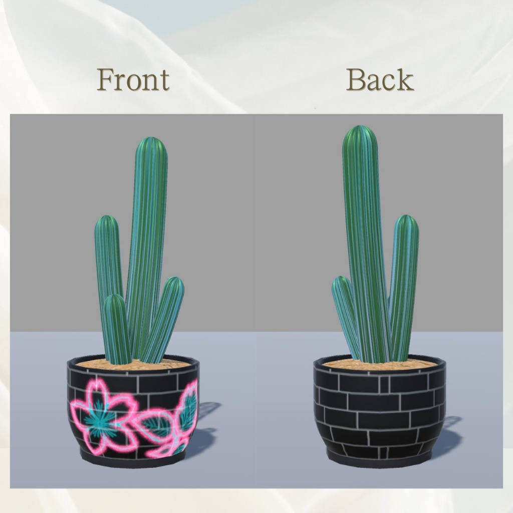 【3Dモデル】多肉植物セットA/Succulent Plants Set A【2点】