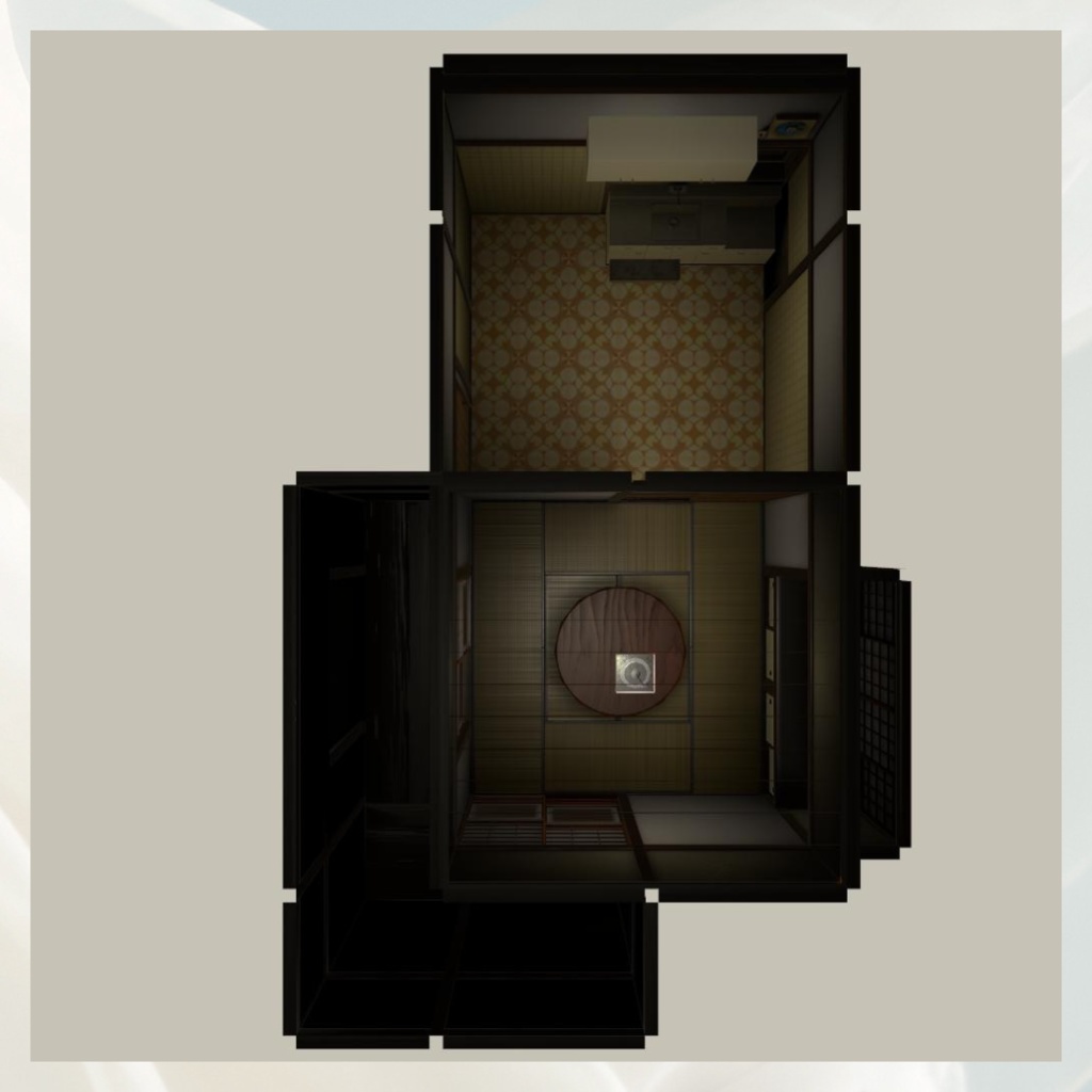 【無料ワールド】昭和風の和室 ②/FREE Japanese-Style Room ②