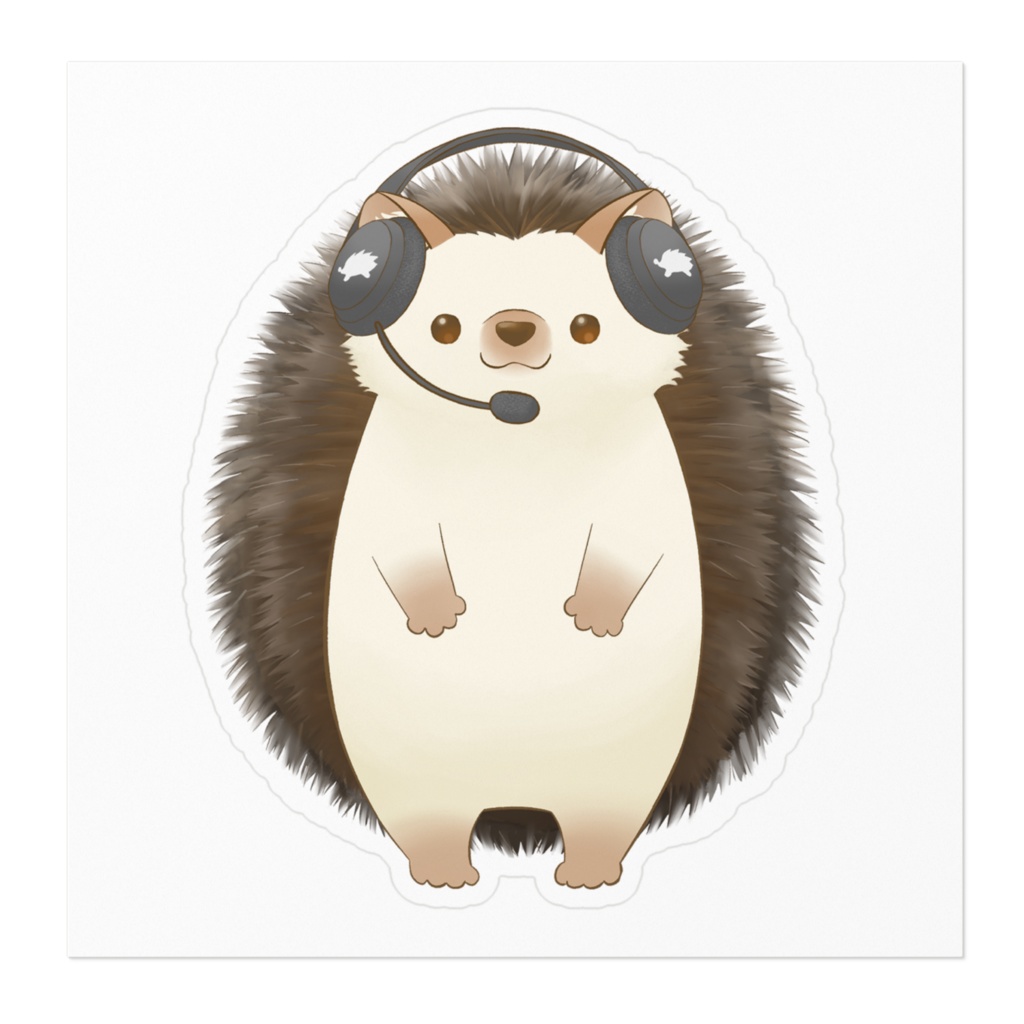 とんとんステッカー(ヘッドフォン)