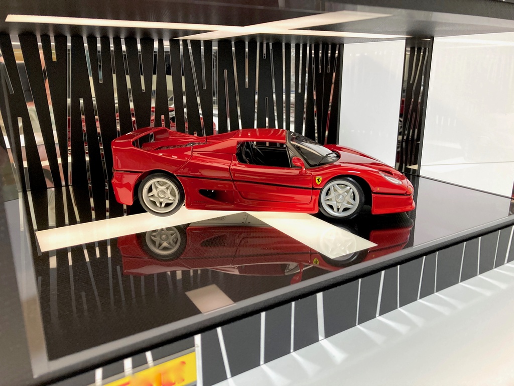1/18展示2〜3台可・クロス照明・ディスプレーBOX / USB電源LED照明・ネオジオラマ・1/24、1/43、1/64、京商、オートアートなど