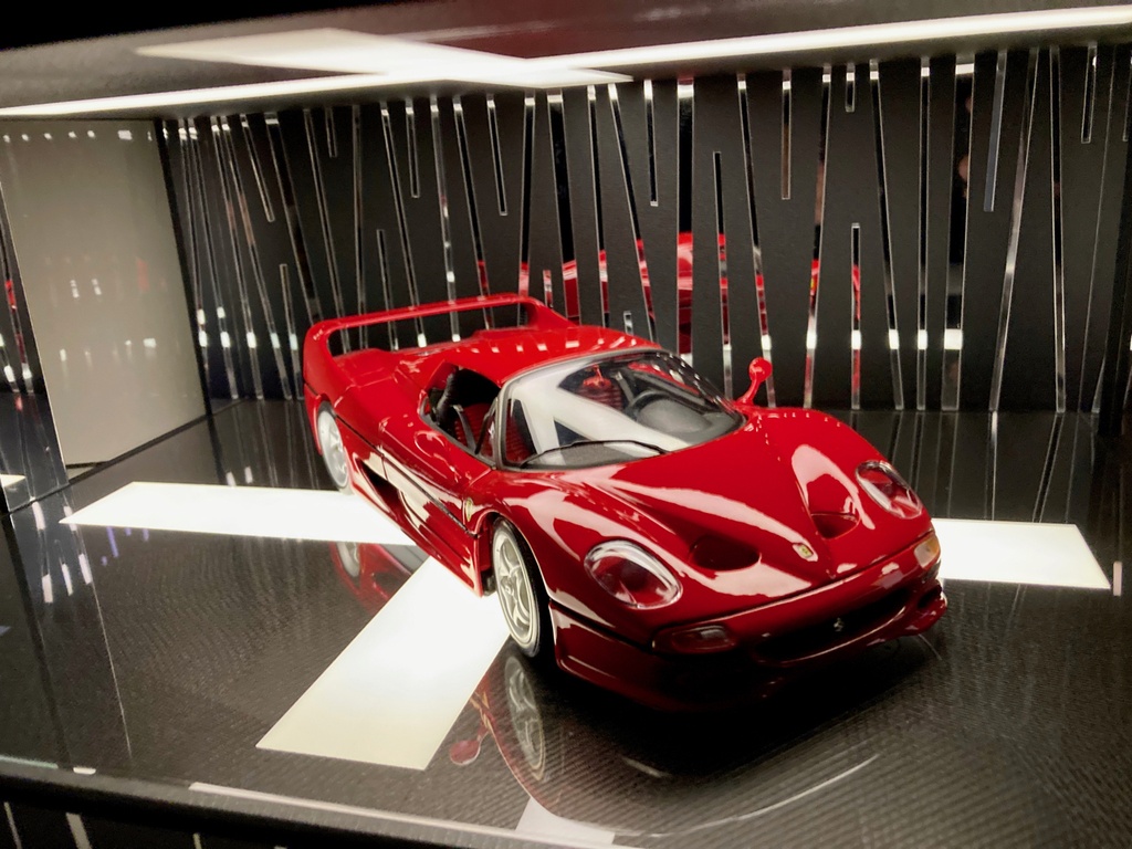 1/18展示2〜3台可・クロス照明・ディスプレーBOX / USB電源LED照明・ネオジオラマ・1/24、1/43、1/64、京商、オートアートなど