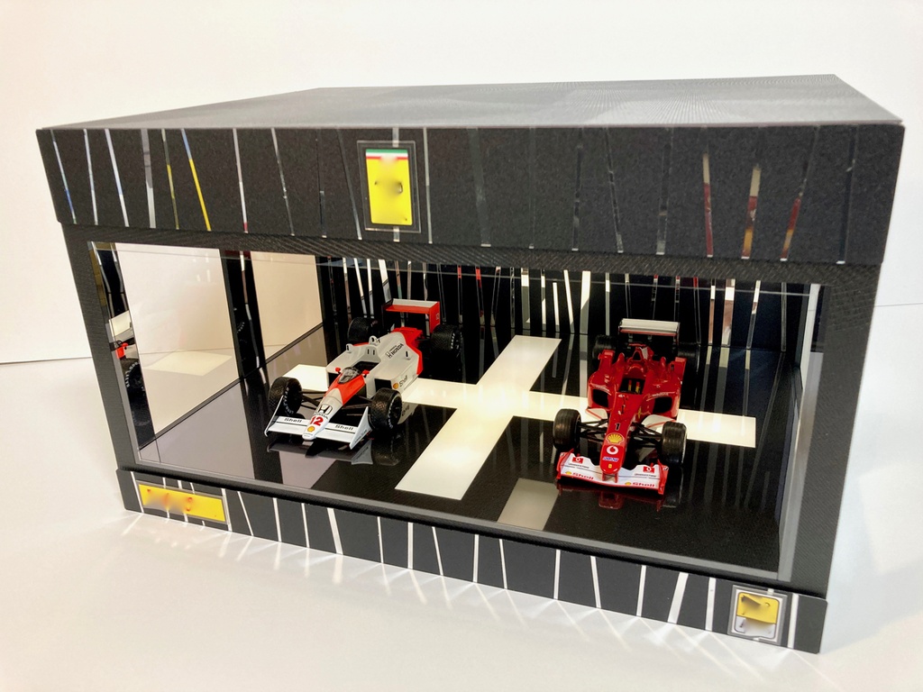 1/18展示2〜3台可・クロス照明・ディスプレーBOX / USB電源LED照明・ネオジオラマ・1/24、1/43、1/64、京商、オートアートなど