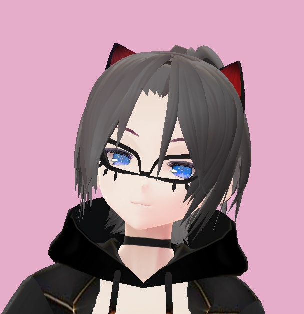 [Vroid] Nekomimi HL Hair and Glasses Preset