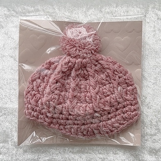 ぬい用つば付きニット帽