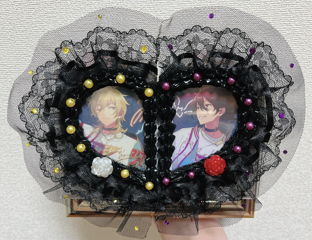 ハートフリルデコケース