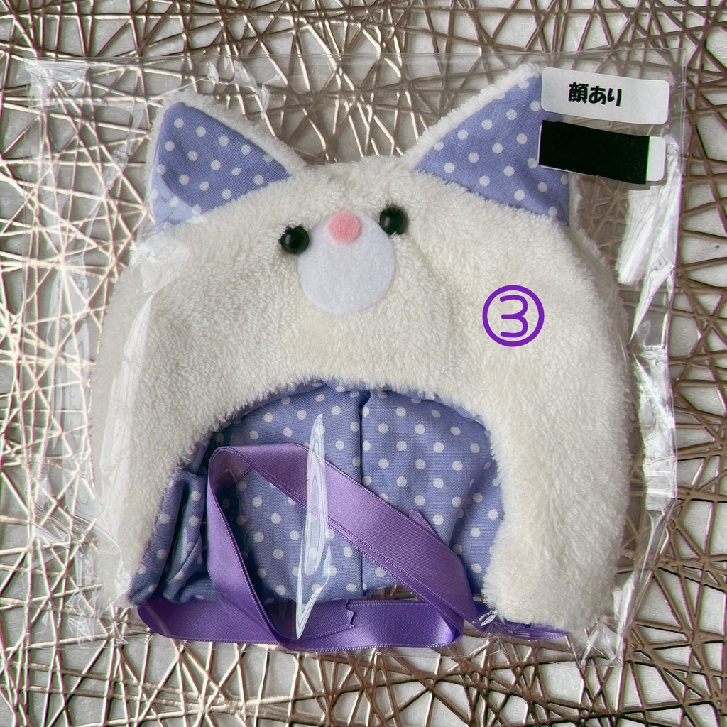 ぬい用フード(顔あり)