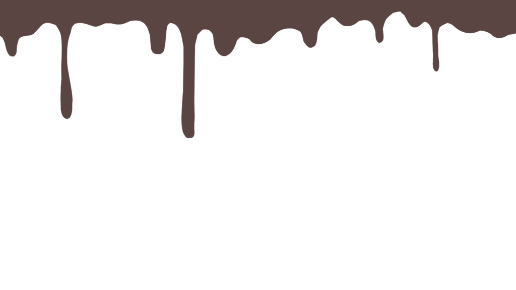 垂れたチョコ